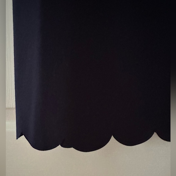 NWT J. CREW Women’s Scalloped Navy Dress - Picture 7 of 10